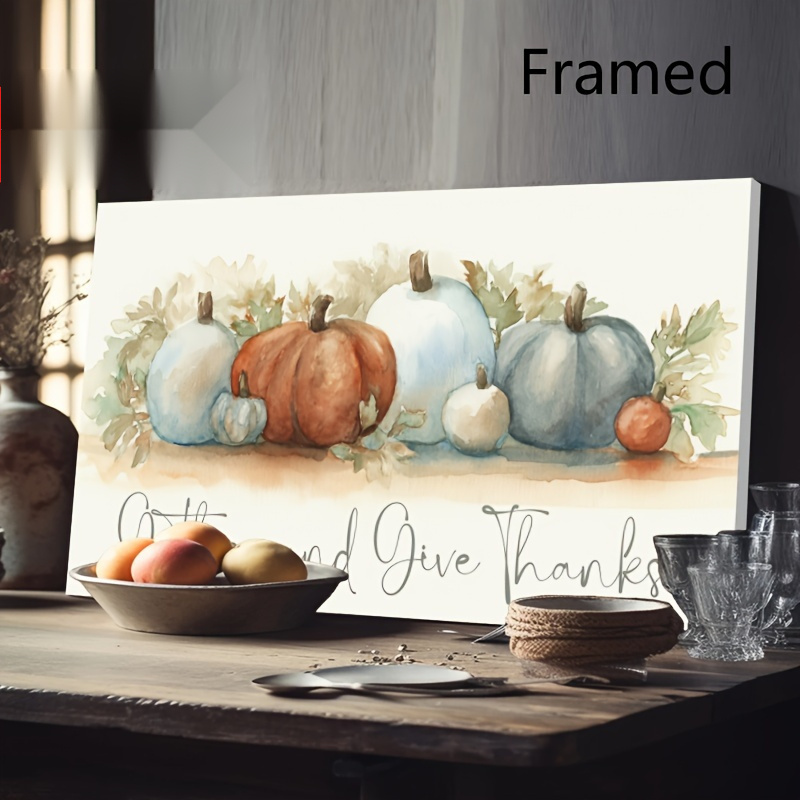 

Art Fall/ Oil Painting Wood Frame- And Give Hanging Decor For Dining, , - / ( )