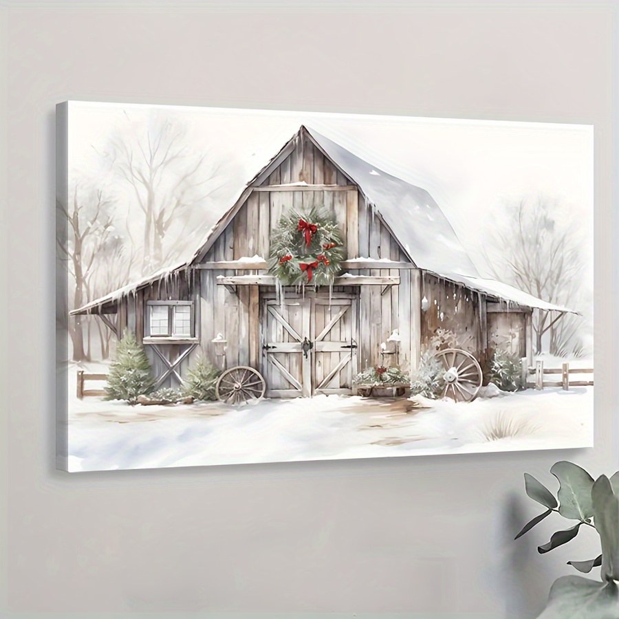 

1pc Christmas Painting - & , , Decoration, , , Decor, Decoration ( )