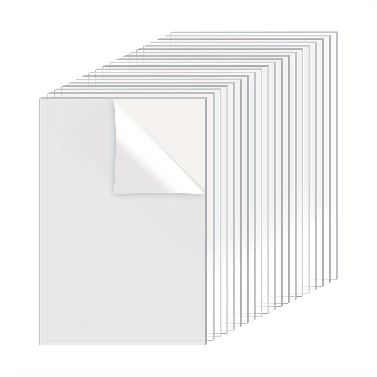 TEMU 20pcs Acrylic Glass Sheets, 10x15cm Acrylic Glass Sheet, 1mm Thick Clear Acrylic Sheets, Transparent Acrylic Photo Frame Sheet, For Picture