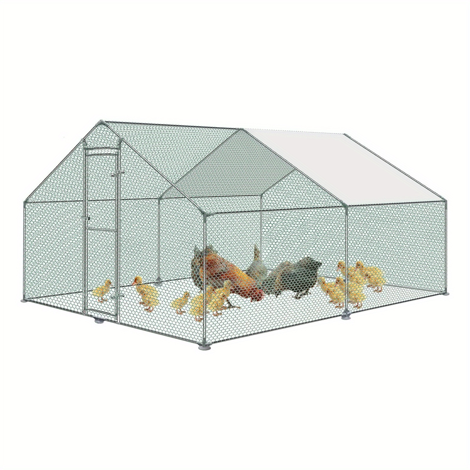 Enclosure, Galvanised Pe Sun And Rabbit Poultry Enclosure 3x2m/3x4m/3x6m/3x8m