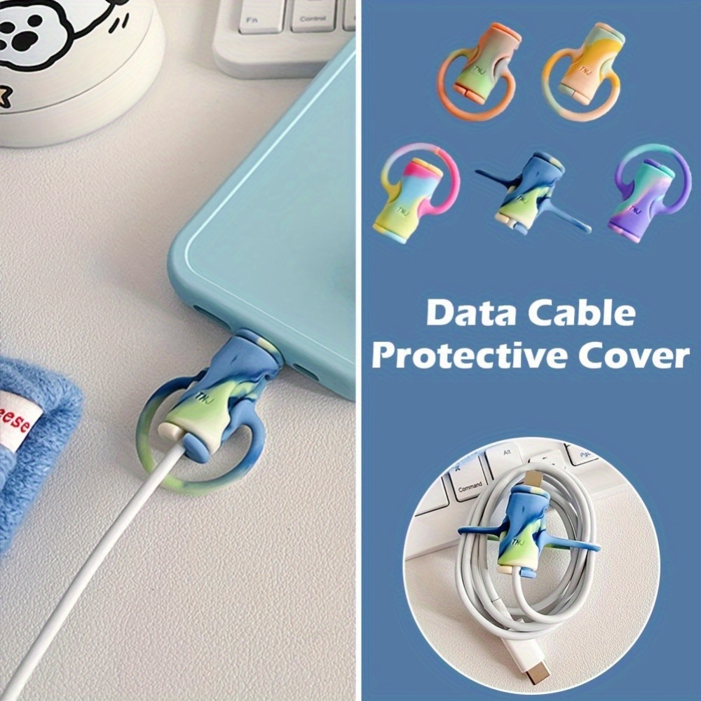 

5pcs Protectors - -breakage & Organizer For C, , Usb Cables