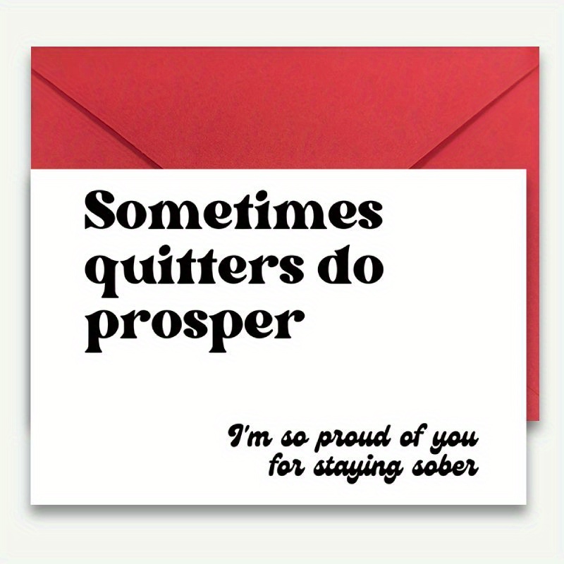 

Inspirational Sobriety Celebration Card - , Overcoming Difficulties, ' Of You' Message