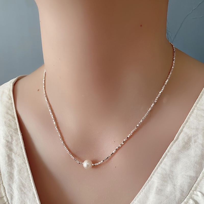 elegant     necklace womens fashion pearl jewelry     and holiday parties natural pearls with surface   gift for valentines day details 1