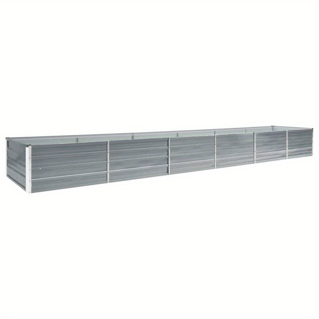 

Garden Raised Bed Galvanized Steel 480x80x45 Cm Grey