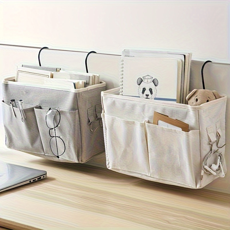 

Space-saving Dorm Bedside Hanging Storage Organizer With Pockets - Essential For Door & Cabinet