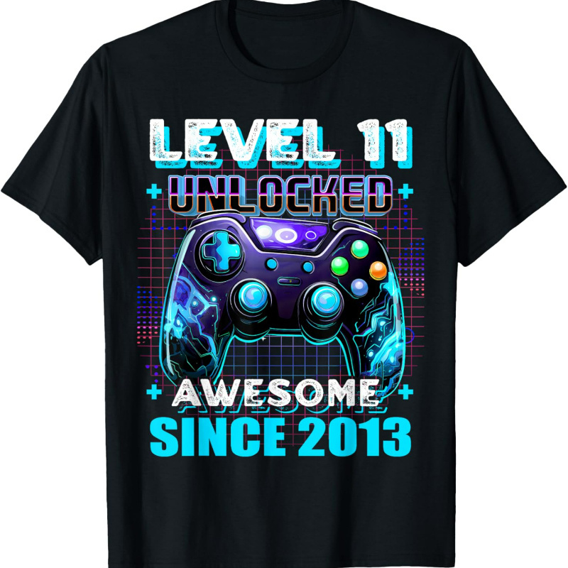 

11th Birthday Gamer 11 Year Old Funny Bday Boy Eleven Son T-shirt