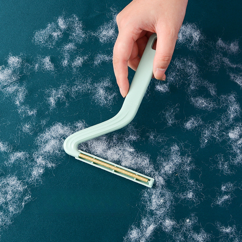 pet hair cleaning clothes pet hair cleaner hair scraper hairball clothes dry cleaning shop household bedding pants sweaters hair remover non damaging clothes manual hair remover Product details 0
