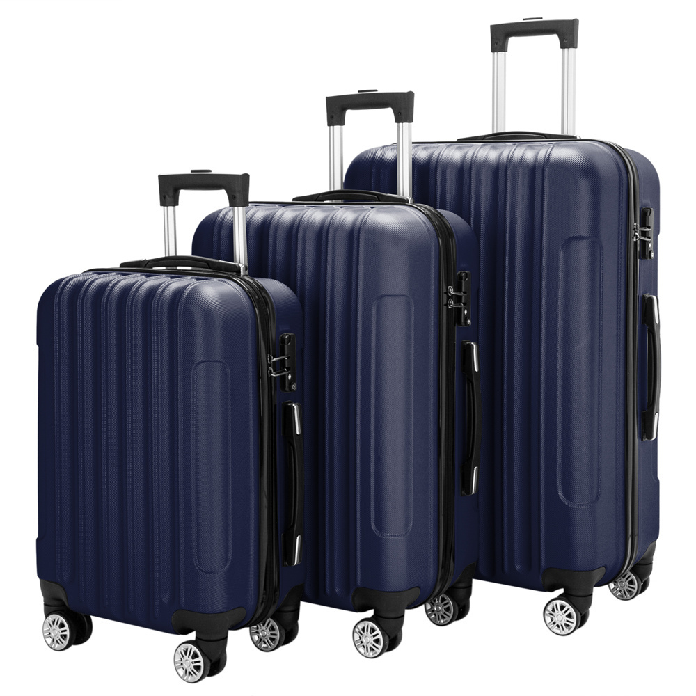TEMU Spinner Wheel Luggage, Durable Lightweight Hardshell Suitcase, Travel Sets With Handle And Trolley | (20in, 24in, 28in) 3pcs Luggage Set