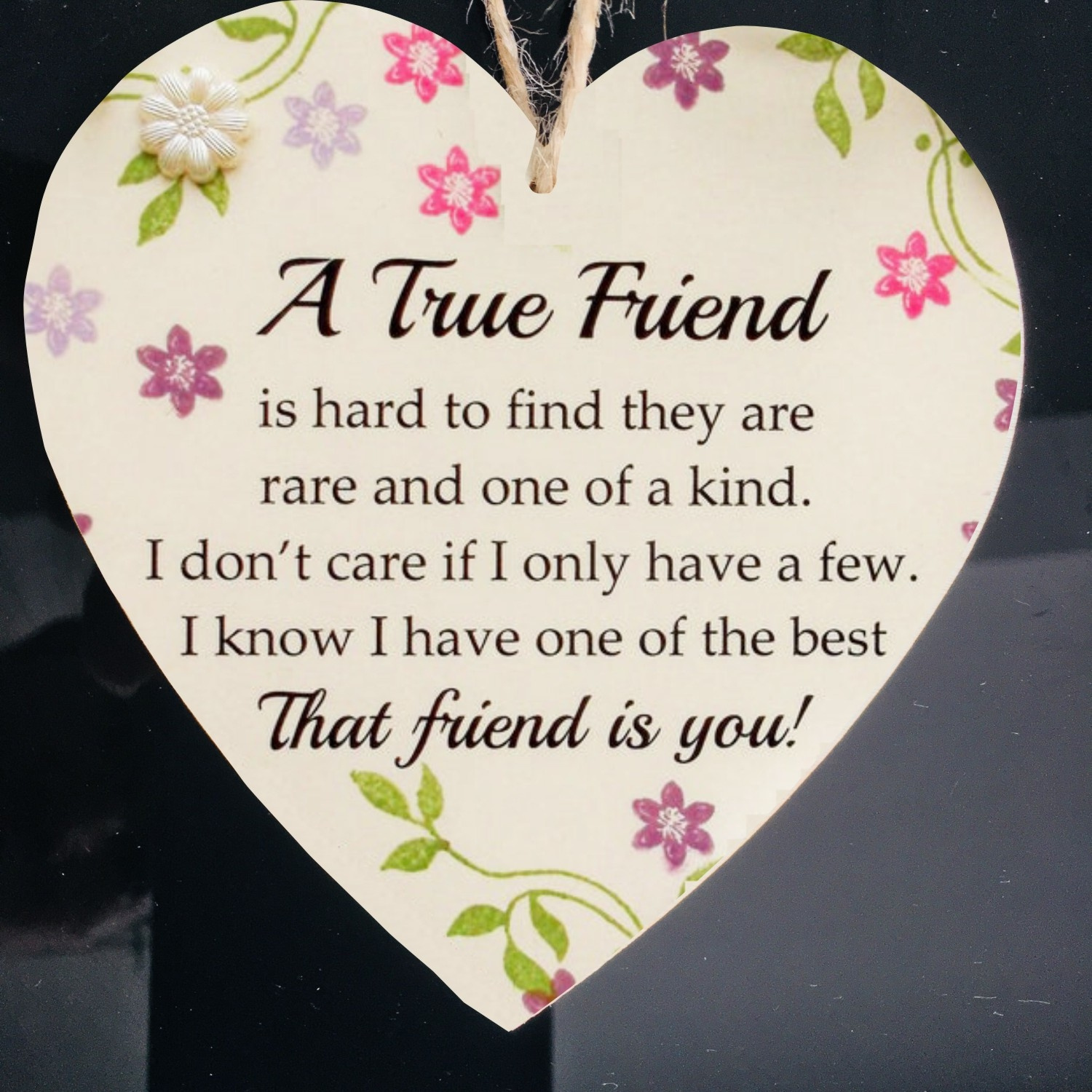 a     friendship wooden gift heart plaque party decoration craft ornament 1