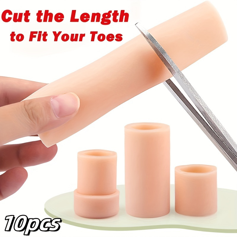 TEMU 6/10pcs Silicone Soe Protection Cover, High Heel Wear Resistant Foot Cover, Protects Toes From Friction, Suitable For Men And Women,ideal For