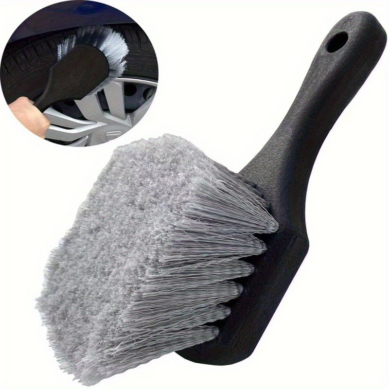 

1pc, Effortlessly Clean Your Wheels & Tires - Soft Bristle Car Wash Brush