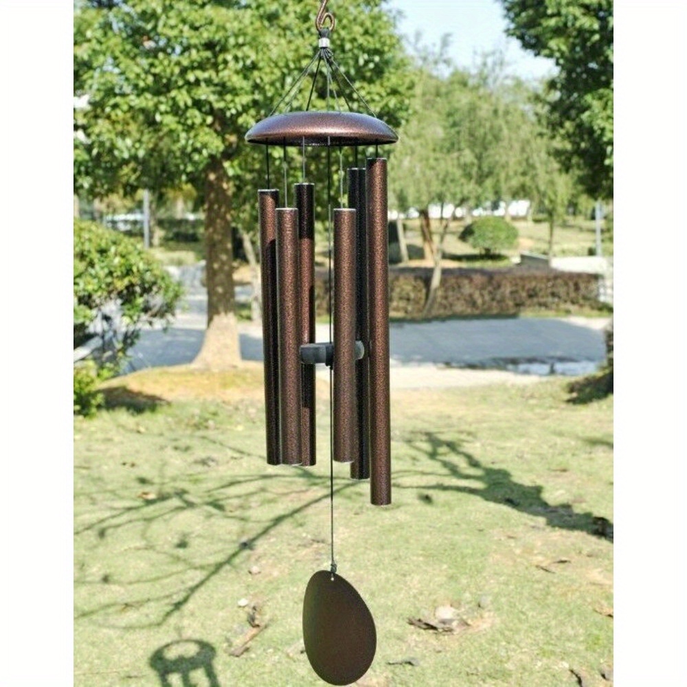 

36in Metal Wind Chimes Outdoor 5 Tubes Large Deep Tone Adjustable Tuned Garden