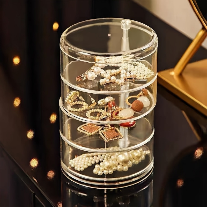 

Rotating Jewelry Organizer - 1pc For , Headbands & Accessories - Plastic