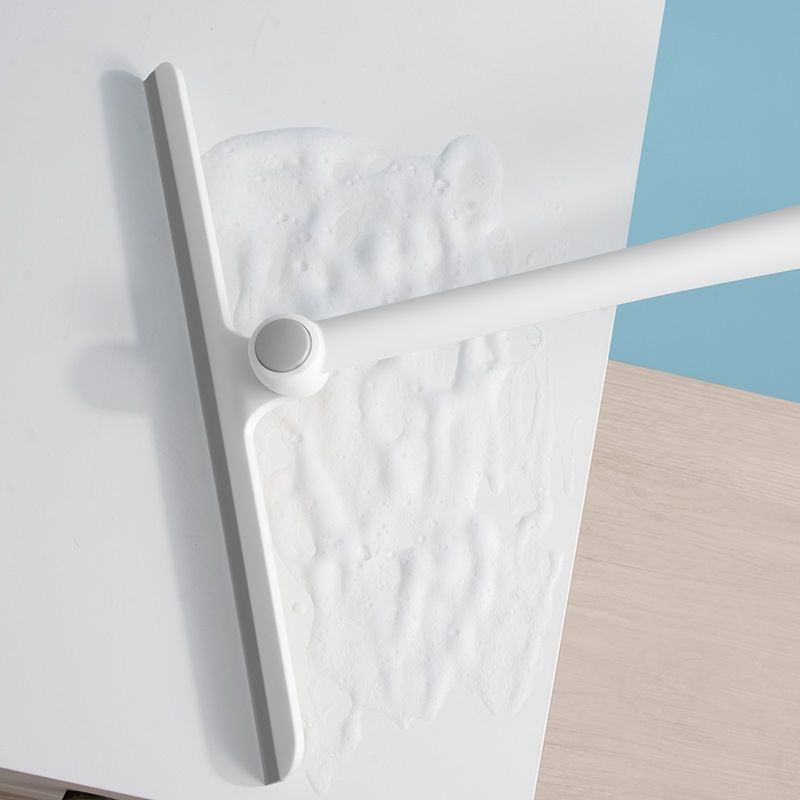 TEMU Spazzola raschietto per doccia girevole a 360簞 con supporto - Pulitore ad efficienza per vetri e specchi del bagno, ergonomico , per la pulizia