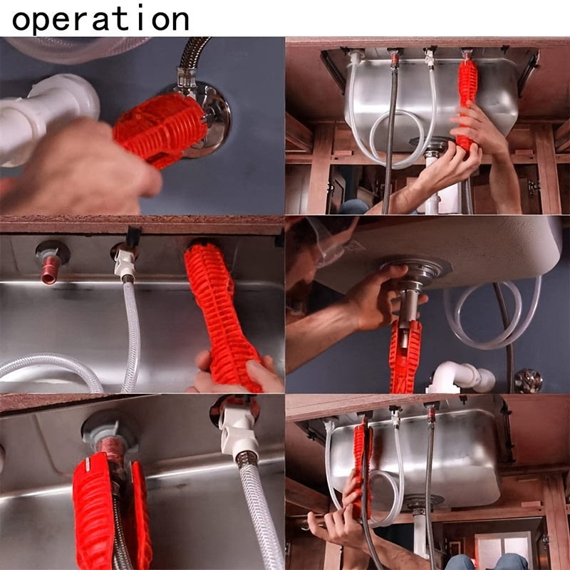 8 in 1 sink wrench faucet and sink installation tool multifunctional plumbing tool pipe extractor for sink bathroom kitchen toilet plumbing valentine tools plumbing tools tools for men   fathers day gift essential plumbers Product details 10