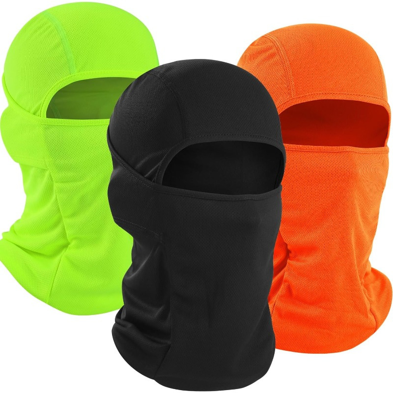 

3pcs Balaclava Face Mask Of Men - Ski Mask, Breathable Fit & Outdoor Activities!