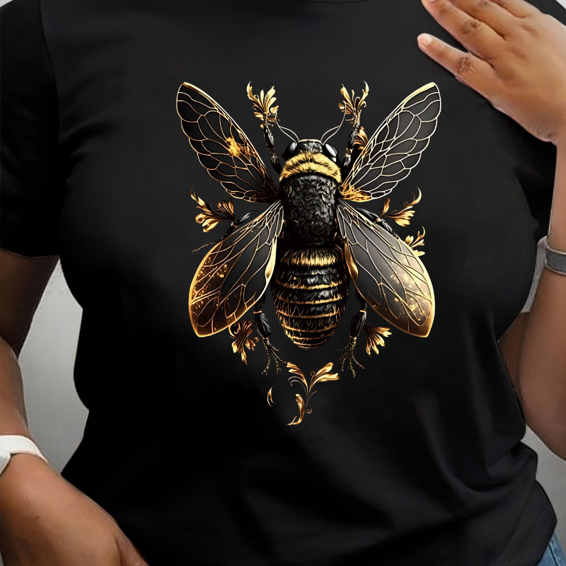 

Plus Size T-shirt, Casual Short Sleeve Crew Neck Top For , Women's Plus Size Clothing