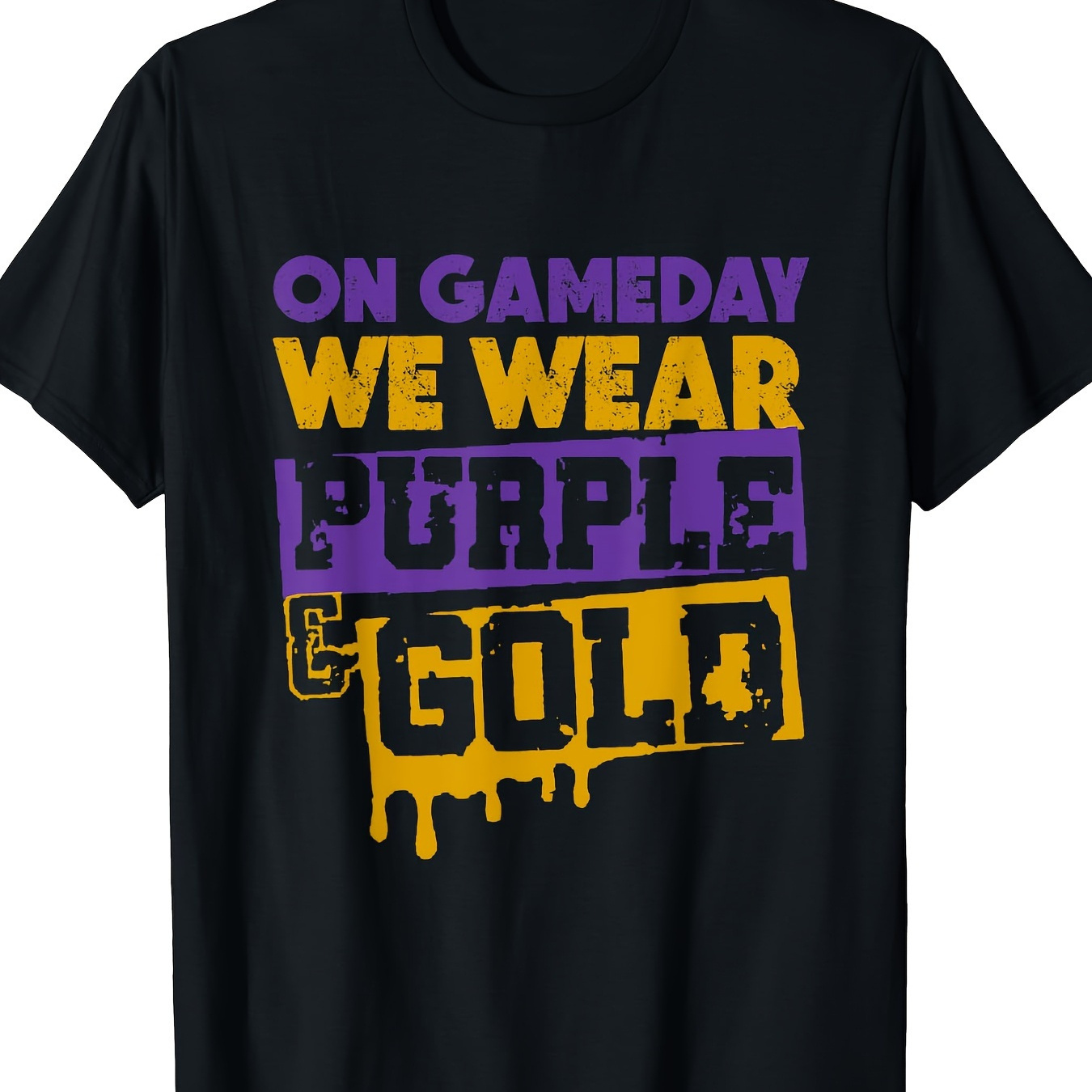 

Football We Print T-shirts In Purple And Gold