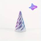3d-printade spiralformade julgransdekorationer - festliga plastdekorationer för hem, kontor och fester - lämpliga för jul, thanksgiving, alla hjärtans dag, nyår och mer