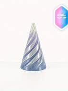 3d-printade spiralformade julgransdekorationer - festliga plastdekorationer för hem, kontor och fester - lämpliga för jul, thanksgiving, alla hjärtans dag, nyår och mer