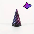 3d-printade spiralformade julgransdekorationer - festliga plastdekorationer för hem, kontor och fester - lämpliga för jul, thanksgiving, alla hjärtans dag, nyår och mer