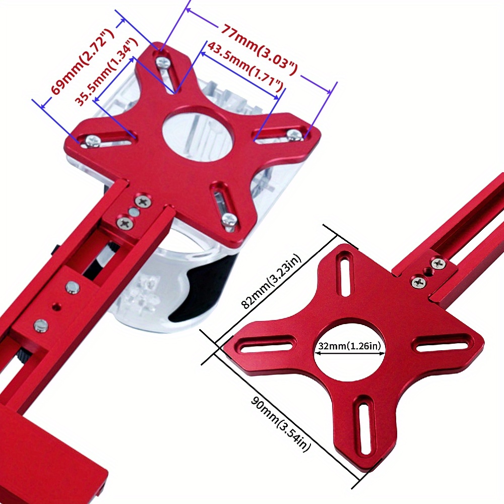  aluminum router jig for 3 54 to 24 grooving tool details 6