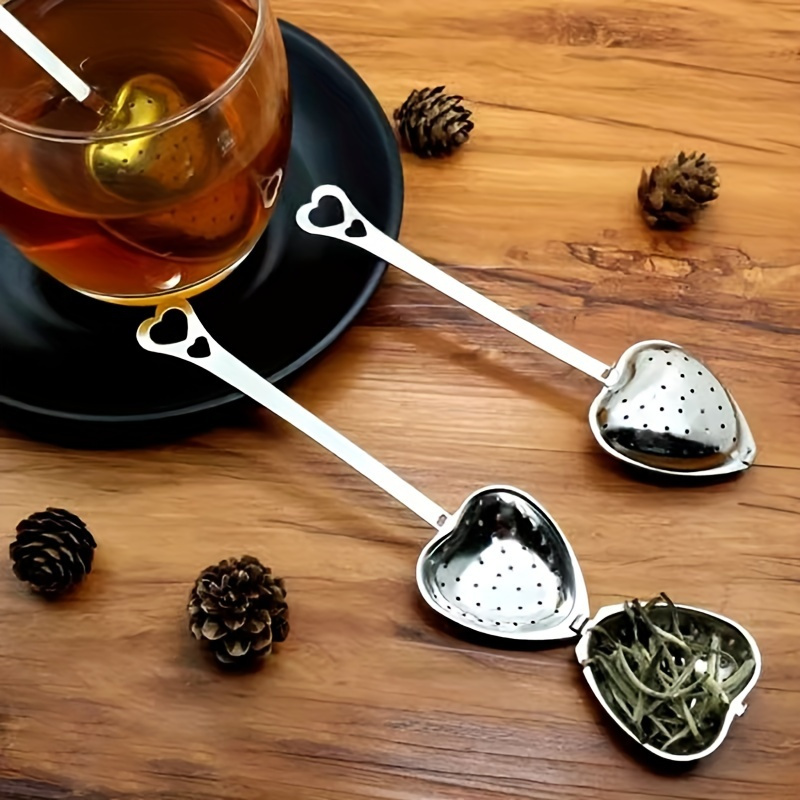 stainless   shaped tea strainer with long handle fine mesh filter ideal for home and office use perfect eid al   gift details 1