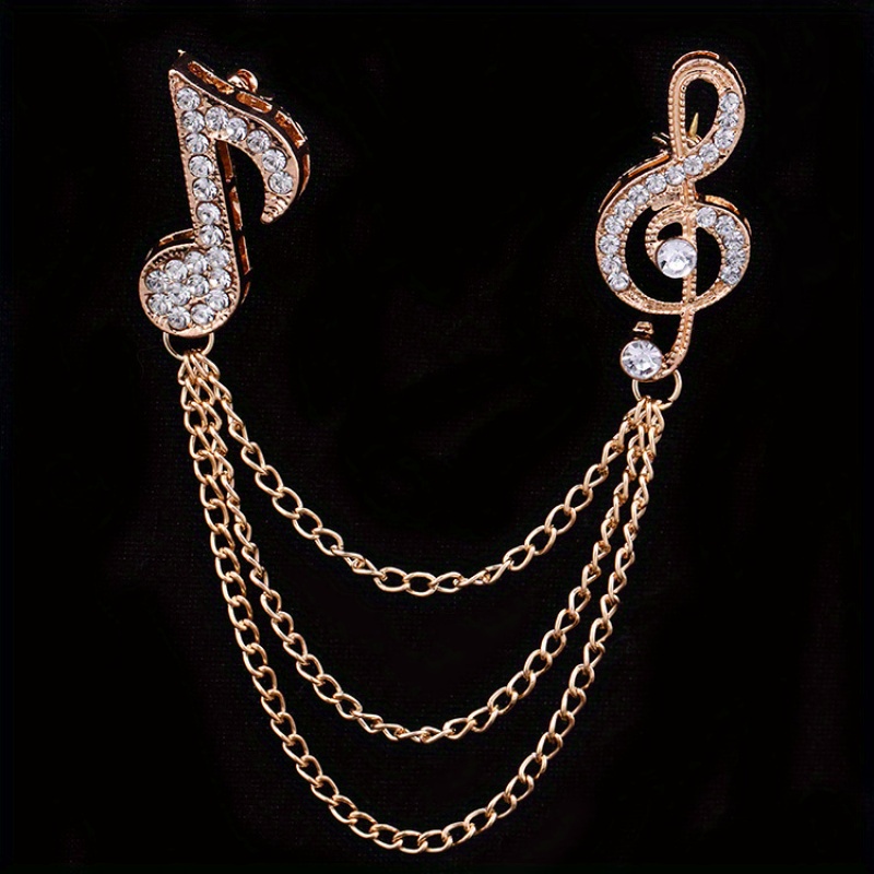 TEMU Decorative Pins, Musical Note Brooches, Exquisite Flower Brooches, And Collar Pins With Full