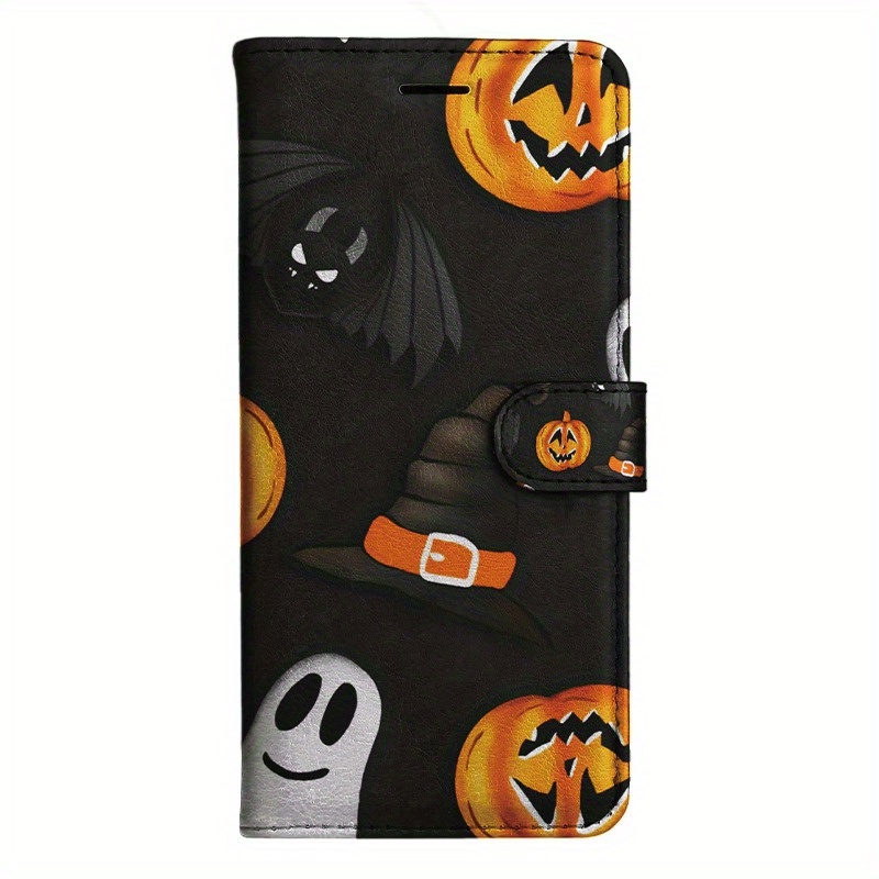 TEMU Phone Case: Halloween Hat Pu Flip Wallet Case For S8 S9 S10 M10 A30s A50s Note 10 20 A10s A20s A51 A71 S20 A11 A31 S20 S21 A42 A12 M12 A32 A52s