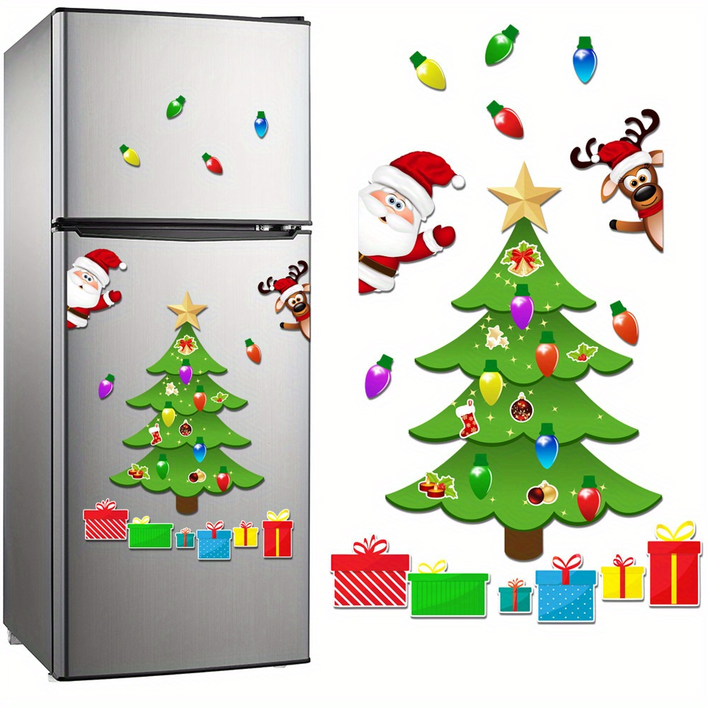 

Magnetic Refrigerator Stickers, Soft Magnetic Garage Door Stickers, Car Body Decoration Christmas Tree Magnetic Stickers