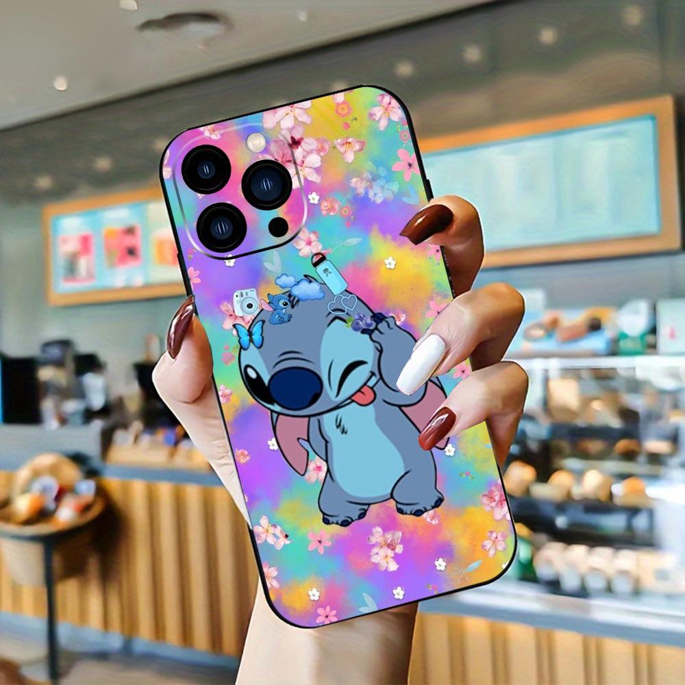 jit stitch cartoon black tpu phone case for iphone 11 12 13 14 15 pro max and shockproof with lens protection details 5