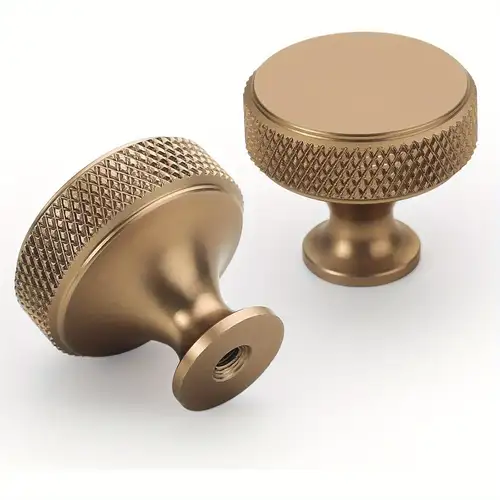 gold ring knobs for dresser Jersvimc 5Pcs Gold Ring Drawer Pulls, Brass Cabinet Ring Handles Drop Knobs Single Hole Dresser Pulls for Furniture Cupboard Closet Kitchen Door(1" x 2")