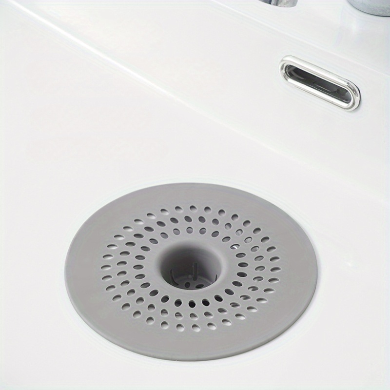 

Easy-install Silicone Hair For Shower & Kitchen Drains - 1pc, Durable Bathroom Accessory