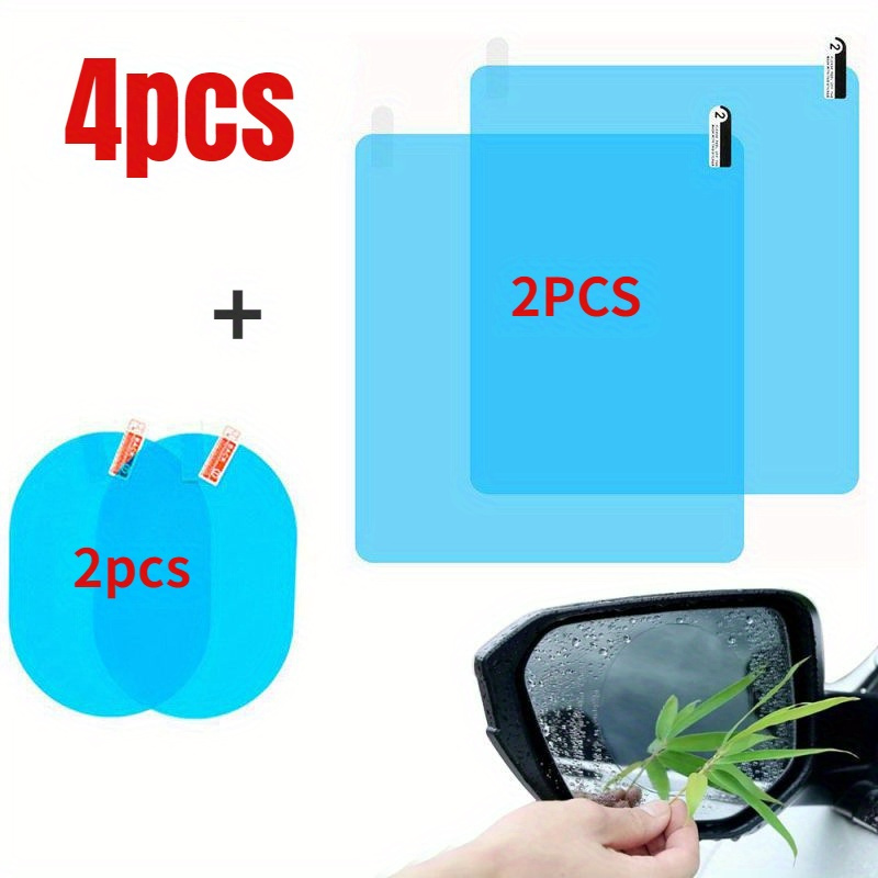 

4pcs Car Rainproof Film Anti Fog Car Sticker Car Rain Proof Waterproof Film Auto Sticker Accessories