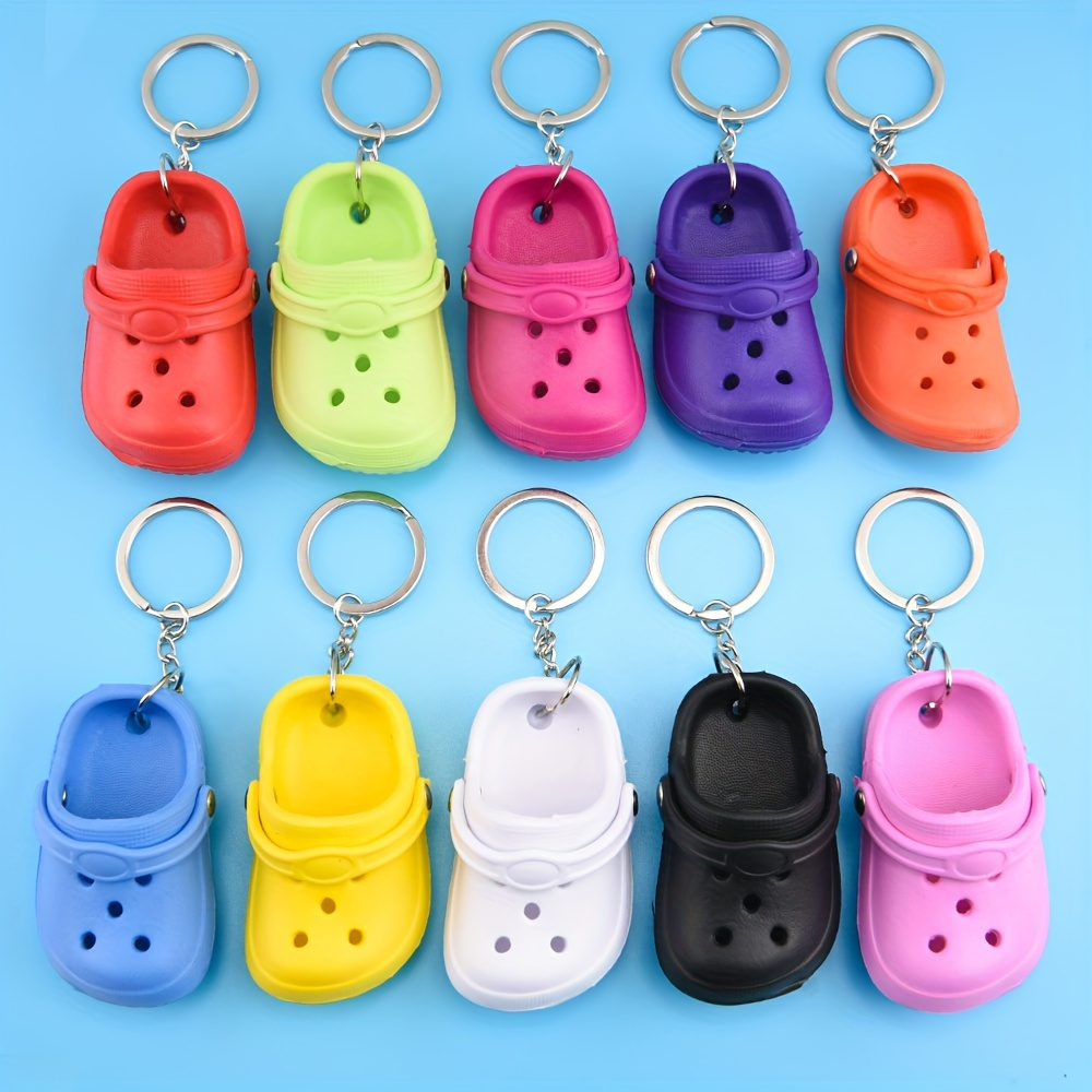 

Miniature Shoe Keychain Charms Set Of 5, Assorted Key Rings, Creative Novelty Gifts For Party Favors, Car Accessories, Plastic Bag Charms, Unique Unisex Gift Ideas For All