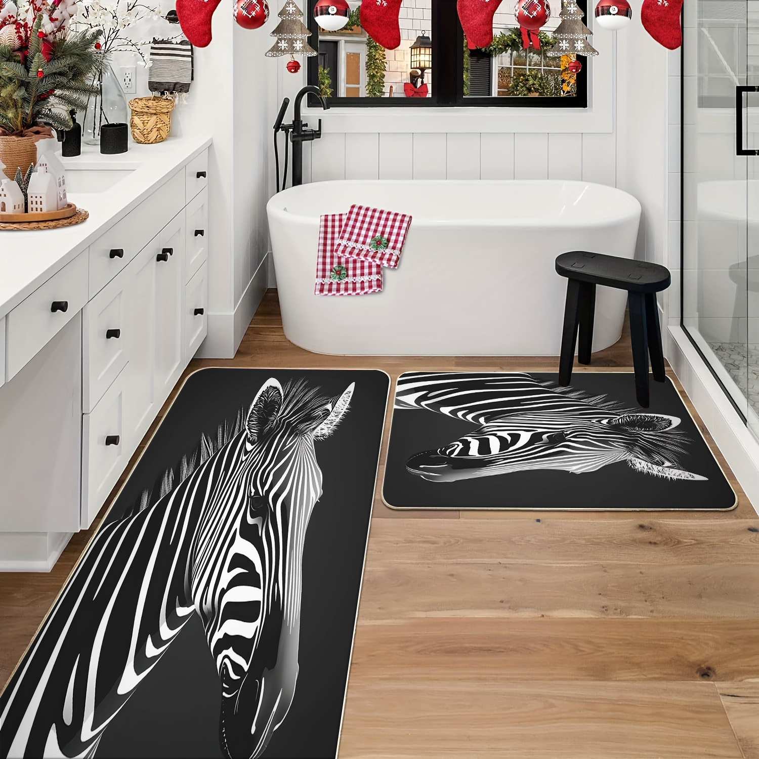 

2pcs Set And Bathroom - , Polyester For , , , And - &