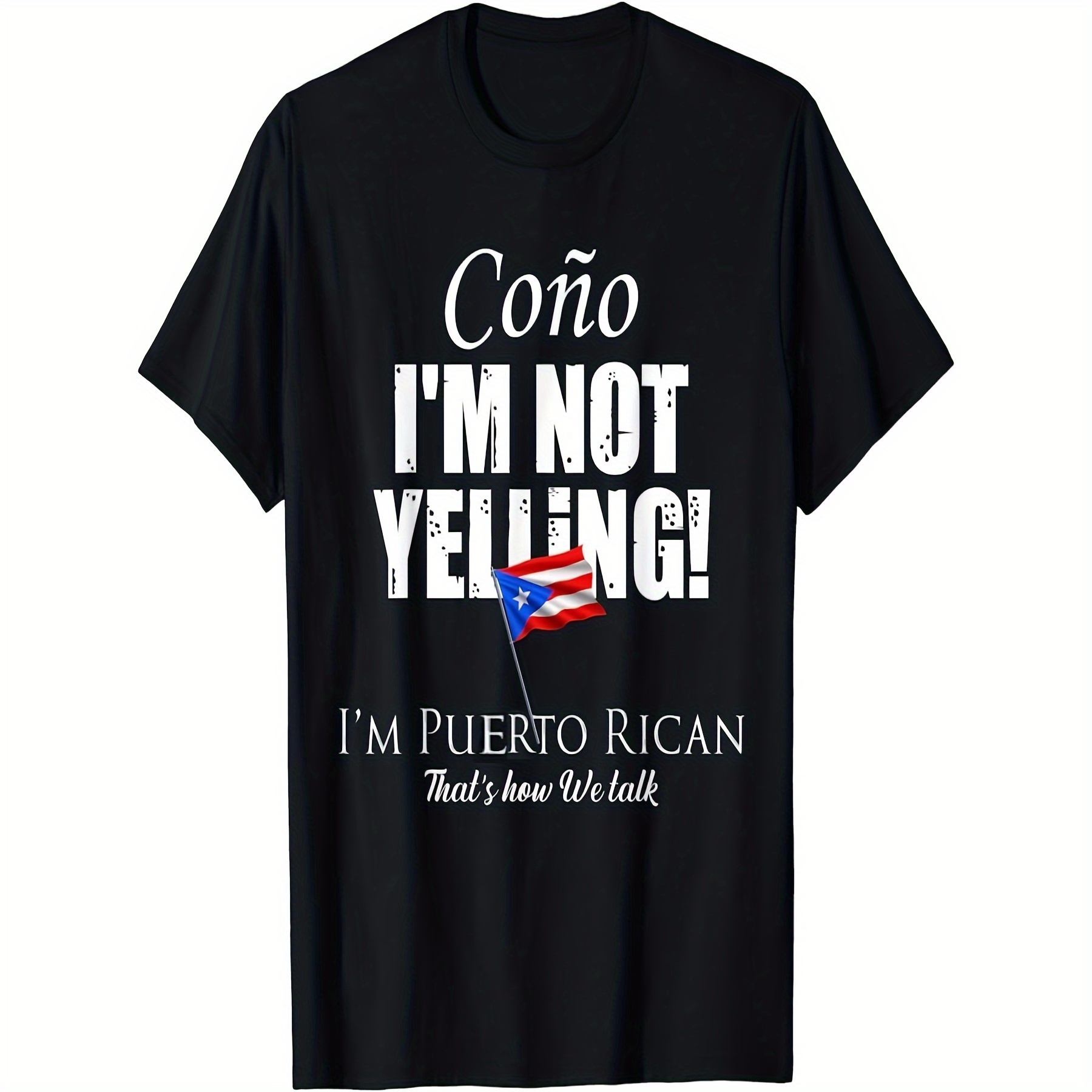 

Shouting, I Am Puerto Ricans, Cotton T-shirt