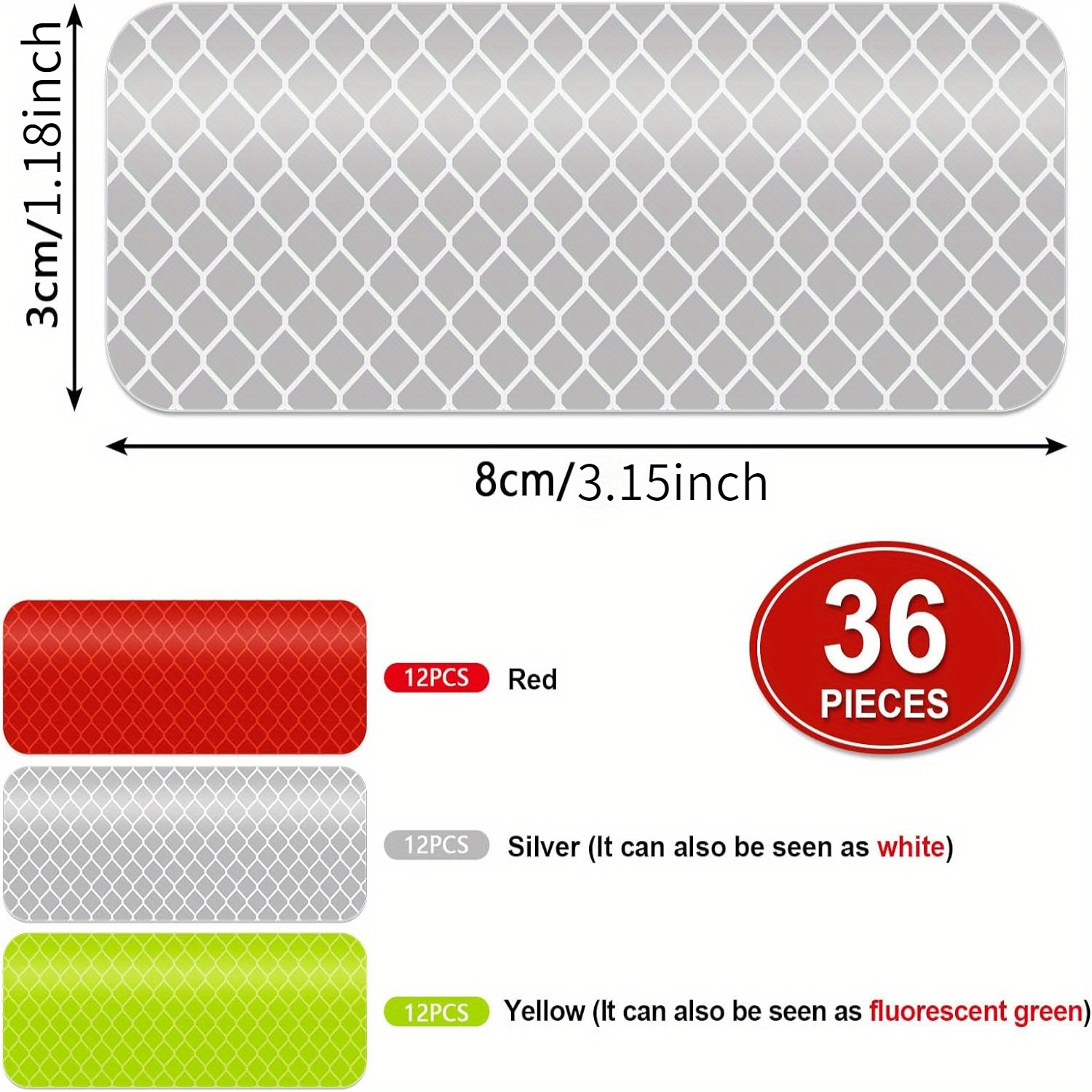 Kit 4 Bandes Stickers rétro réfléchissants pour Casque Moto - Nouvelles Formes stylisées - Qualité Allemande - Rouges