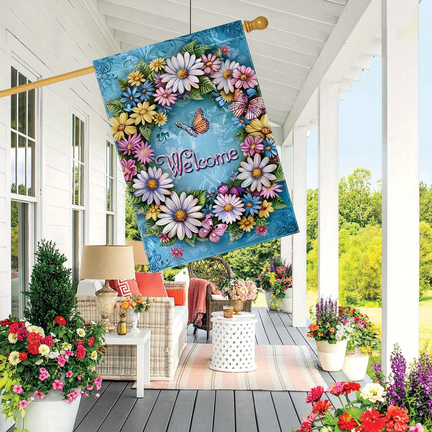 

- 28x40 , Double-, Polyester, For Decor & Display