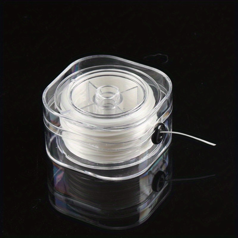 0.8mm Durable Elastic Crystal Beading Cord For Bracelets, Stretch Thread String For Jewelry Making, Includes Box