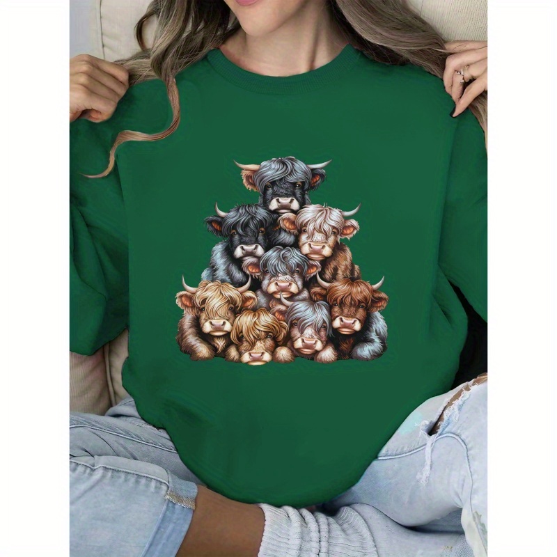 

9 Highland Cows Women's Sweatshirt