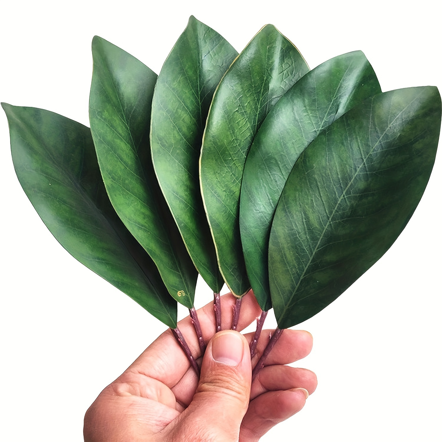 20pcs Lifelike Artificial Leaves - For Diy Wreaths, Rustic Bookmarks, Photography Props, Elegant Wedding Decorations & Card Accents, Best For Christmas