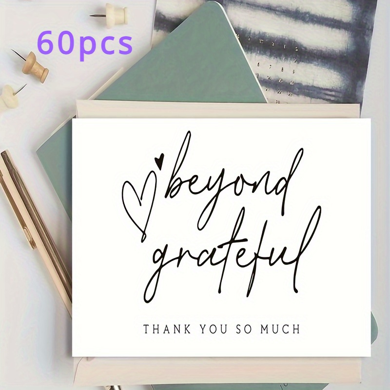 

100pcs/ Pack White Thank-you Card Thank-you Card Supports My Small Business Decoration Gift Greeting Card.