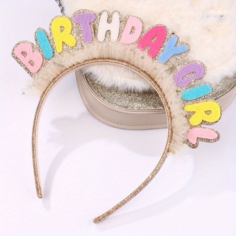 

Multicolored " " Lettered Hairband , Polyester Non-woven For Women, Sweet -