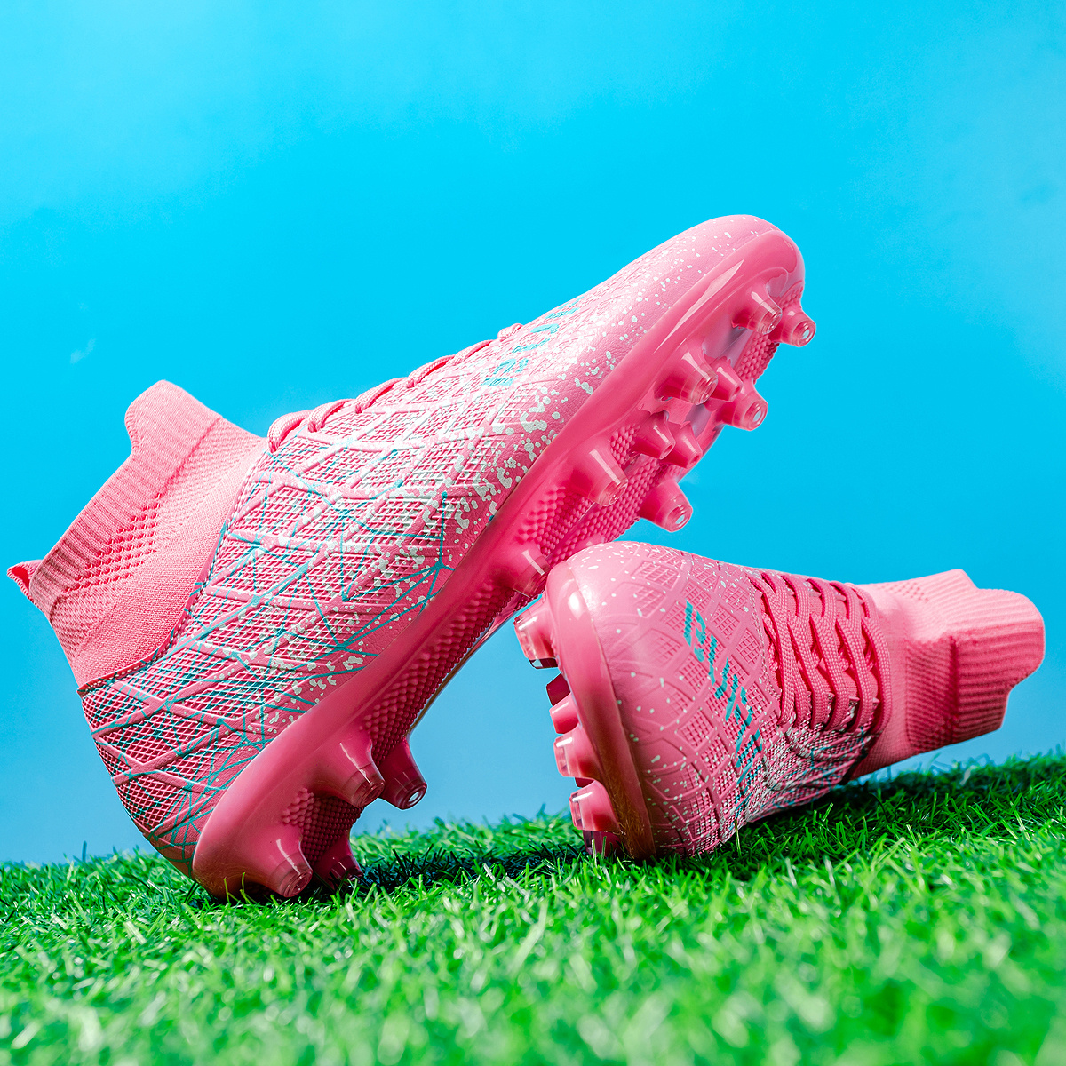 botines fútbol profesional hombres ag/fg altura forro Temu Ecuador