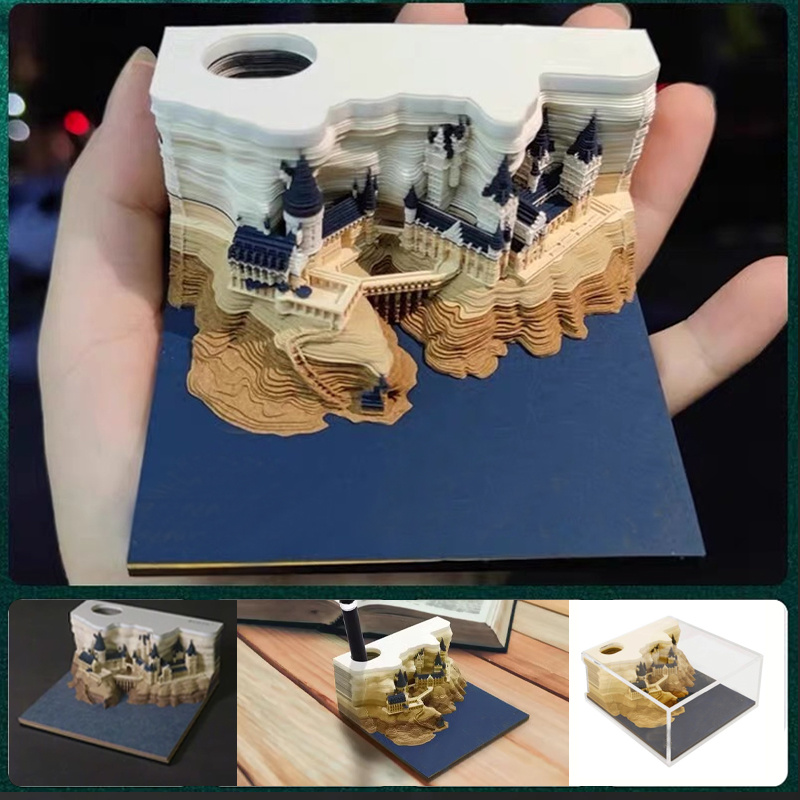 

3d Set - -tearable Layered , Wood- & For , No , Unique Desk Decor And , 1pc