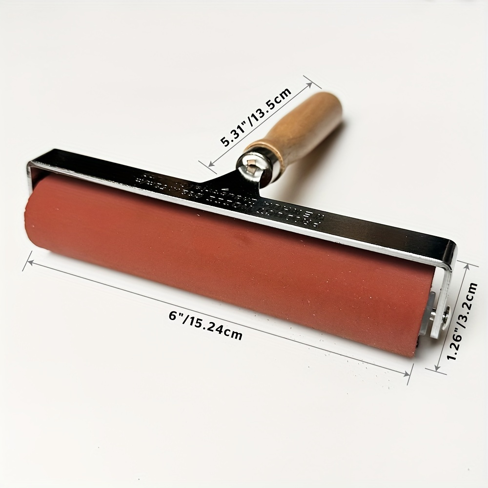 3-Pack Solid Wood Handle Printmaking Brayers