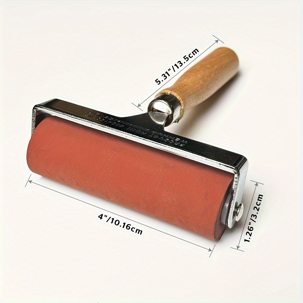 3-Pack Solid Wood Handle Printmaking Brayers