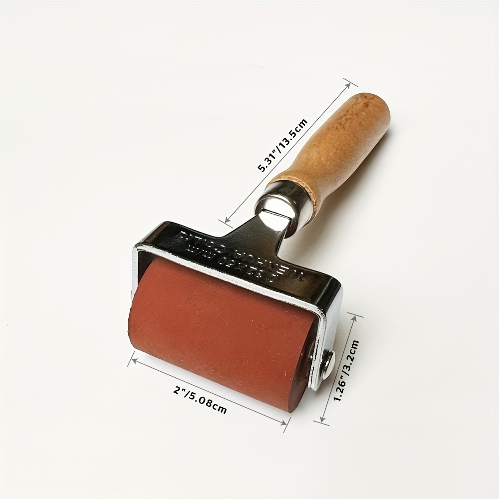 3-Pack Solid Wood Handle Printmaking Brayers