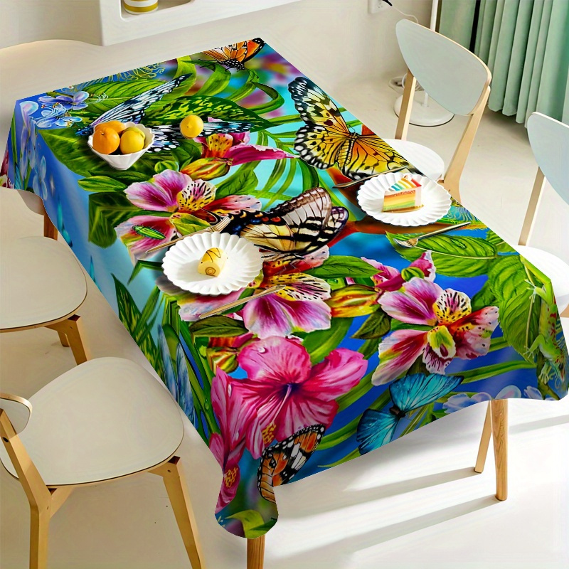 

& Tablecloth - Stain-, Washable For , Kitchen, Dining , , Parties, And